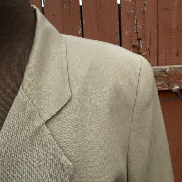 Classic Vintage 90s Oversized Double Breasted Beige Blazer - Picture 9 of 13